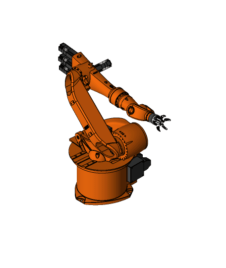 Industrial Robotic Arm (Printable) 3d model