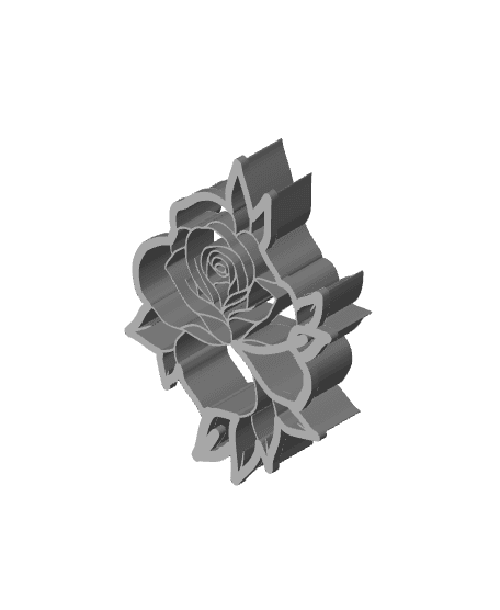 Flower Cookie Cutter, Biscuit Cutter 3d model