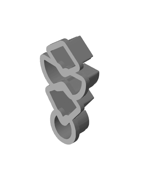 Abstract 4 parts Clay Cutter for Polymer Clay | Digital STL File | Clay Tools | 4 Sizes Summer Clay  3d model