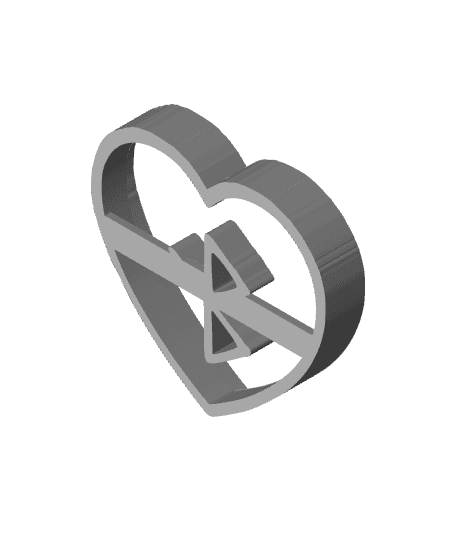 Nordic Rune Cookie Cutter, Biscuit Cutter 3d model