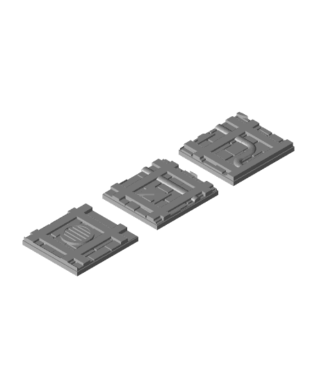 FHW: Mod Sec Industrial Tiles Set 3d model