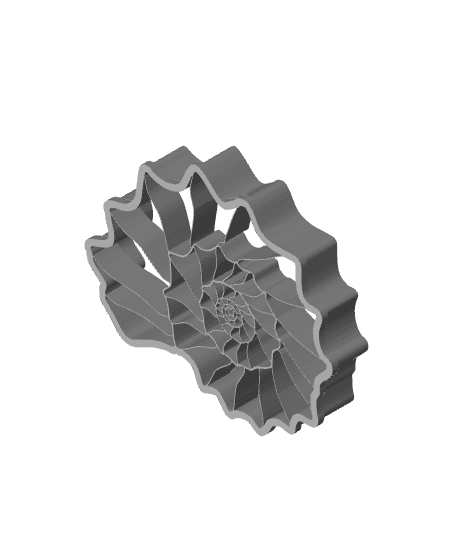 Seashell Cookie Cutter, Biscuit Cutter 3d model