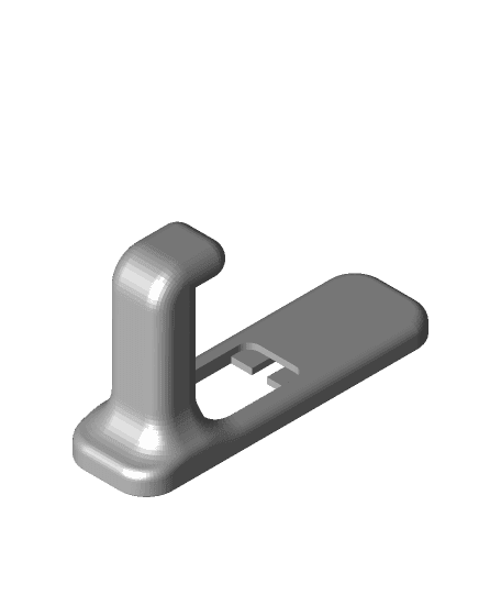 Command Strip Compatible Replacement Hook 3d model