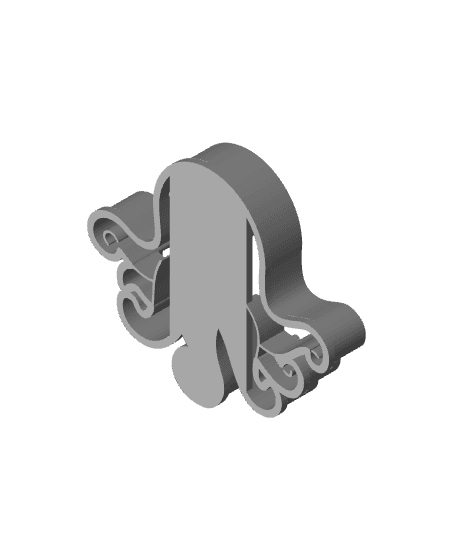 Baby Octopus Cookie Cutter, Biscuit Cutter 3d model