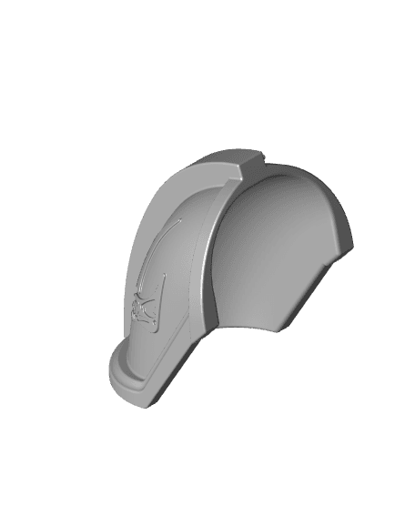 Mandalorian Beskar Shoulder Mudhorn Signet 3d model