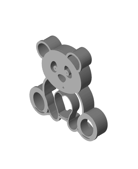 Bear Cookie Cutter, Biscuit Cutter 3d model