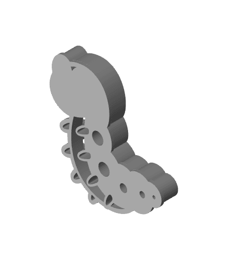 Caterpillar Cookie Cutter, Biscuit Cutter 3d model