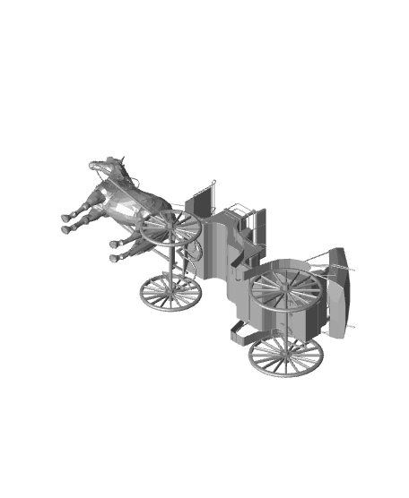 Horse carriage.stl 3d model