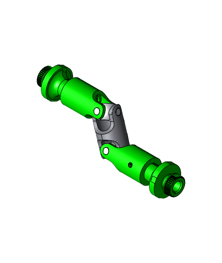 Coupling - Cardan - Double Universal joint (Acople - Cardan - Junta Universal Doble) 3d model