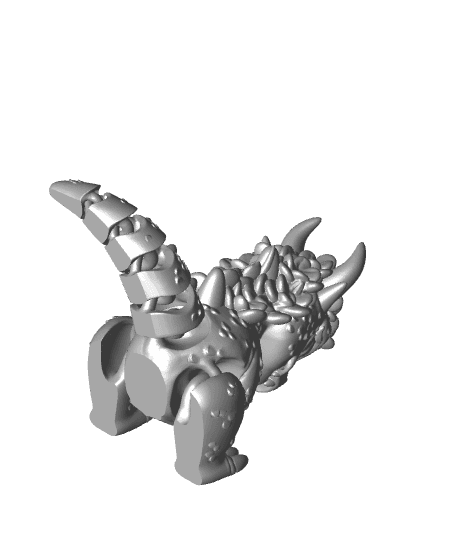 Print in Place Articulated Cute Baby Dragon Fauna 3d model