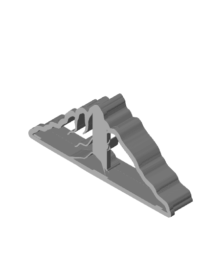 Mountain Cookie Cutter, Biscuit Cutter 3d model