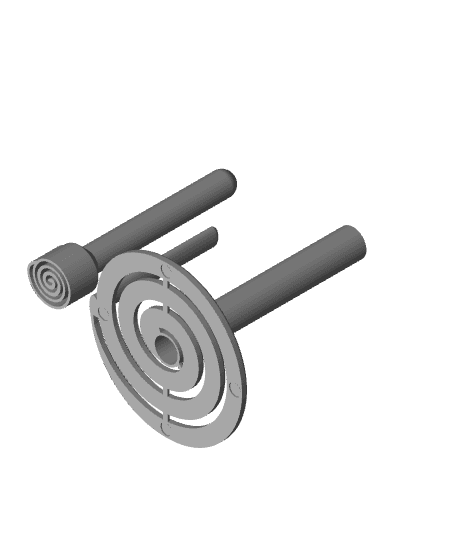 Paper towel holder V5 3d model