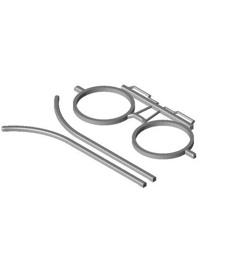 Zeke Jaeger Glasses 3d model