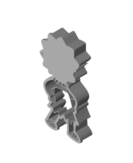 Simpson Cookie Cutter, Biscuit Cutter 3d model