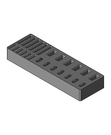 USB & SD Card Holder Organiser Storage 3d model