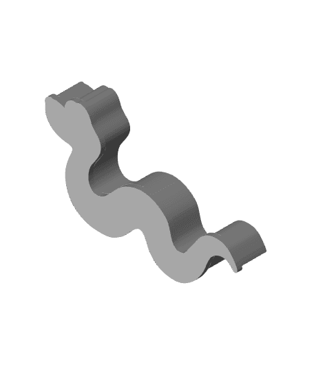 Snake Cookie Cutter, Biscuit Cutter 3d model