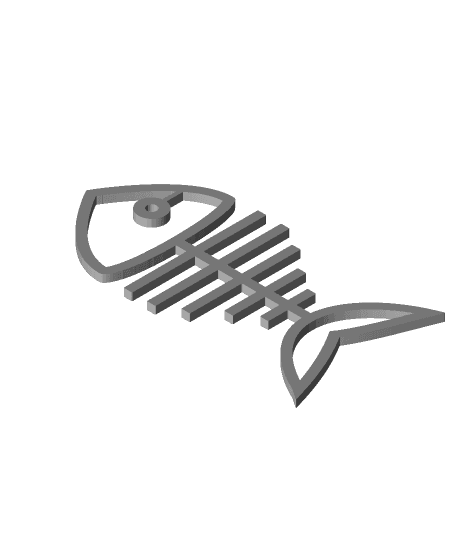 fish skeleton 3d model