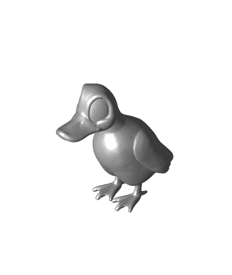 Toon Duck Standing 3d model