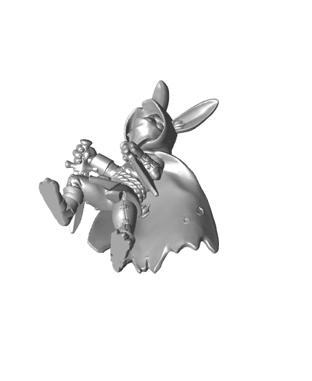 Bunnaby - With Free Dragon Warhammer - 5e DnD Inspired for RPG and Wargamers 3d model