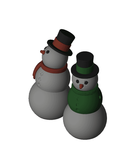 Articulated Snowman Fidget 3d model