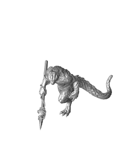 Lizardfolk - Tabletop Miniature 3d model