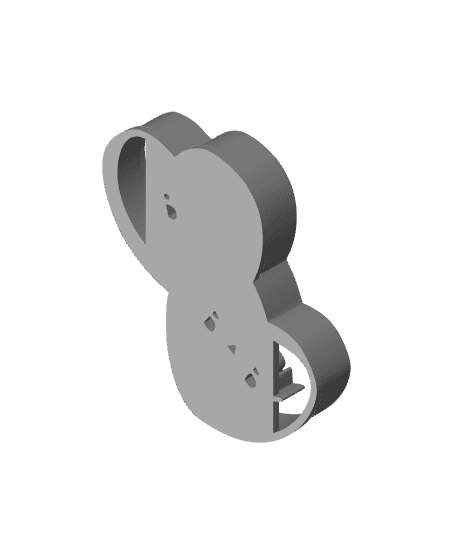 Bye Baby Cookie Cutter, Biscuit Cutter 3d model