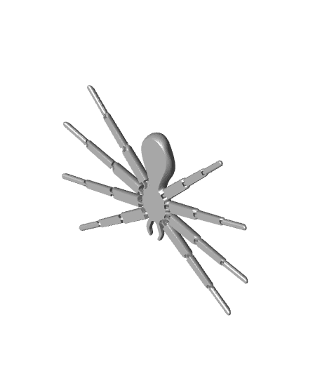 Flexi-Spider articulated print in place 3d model