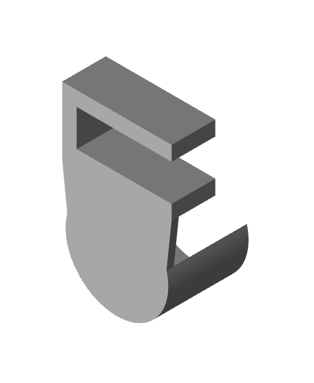 open can holder desk mount 3d model
