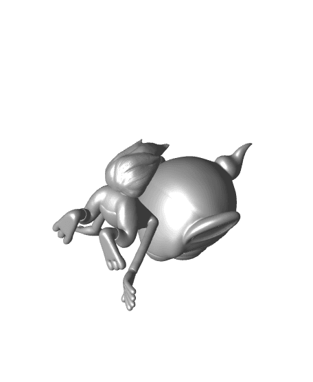Pokemon Chimchar #390 - Optimized for 3D Printing 3d model