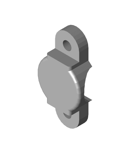 Slimmed Down Bicycle or Scooter Flashlight Holder  3d model