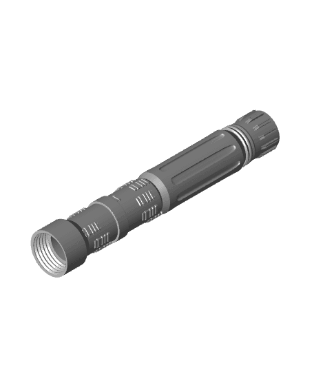 Print in Place Collapsing Double Lightsaber Concept 5 3d model
