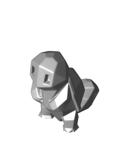 Low-Poly Squirtle - Remastered 3d model