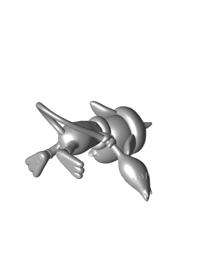Pokemon Smeargle #235 - Optimized for 3D Printing 3d model