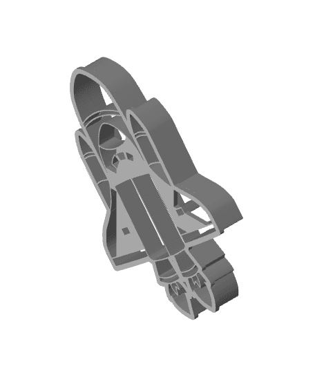 Rocket Cookie Cutter, Biscuit Cutter 3d model