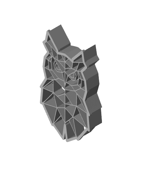 Geometric Owl Cookie Cutter, Biscuit Cutter 3d model