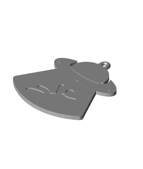 Abduction pendant and or magnet 3d model