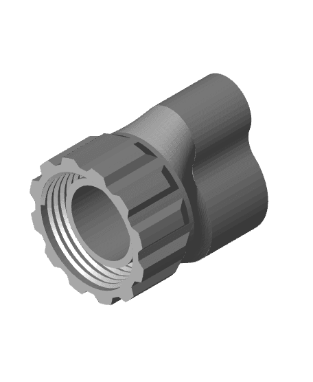 Washing machine and Dryer 1" waste water double connector 3d model