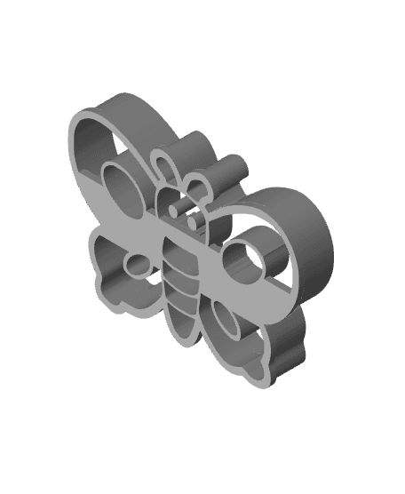 Butterfly Cookie Cutter, Biscuit Cutter 3d model