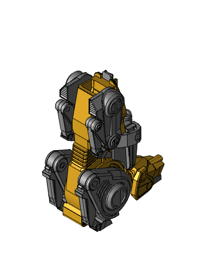 Voltron 1.0 Yellow Lion - Source File 3d model