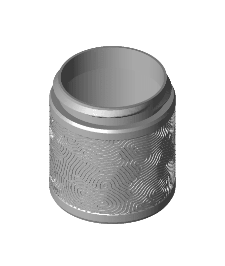 Screwtop threaded container v.4 3d model