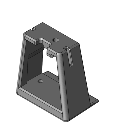 2014-2018 Silverado and Sierra 2-Hole AMPS Panel - Fits the cubby in the 4x4/headlight switch trim 3d model