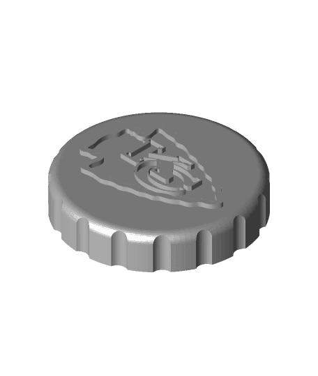 KC Chiefs - Stash Jar Lid 3d model