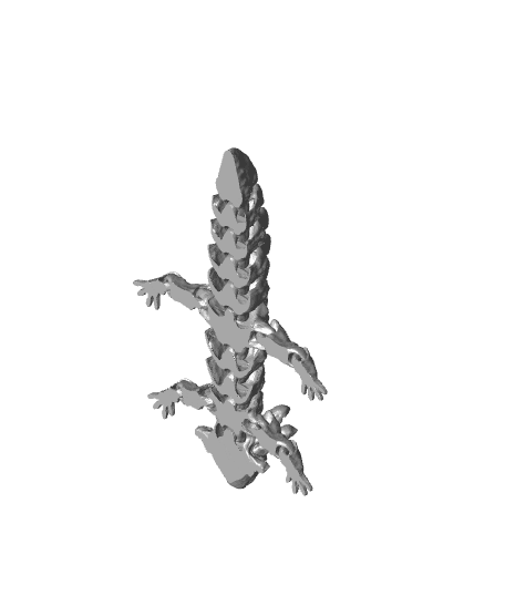 Very Cute Axolotl - Articulated - No Supports - Print in Place 3d model