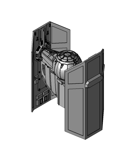 STAR WARS TIE FIGHTER 3D PRINT 3d model