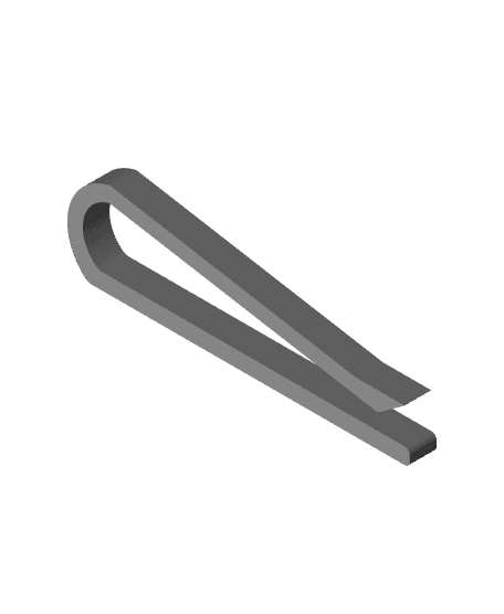 Simple sunvisor clip 3d model