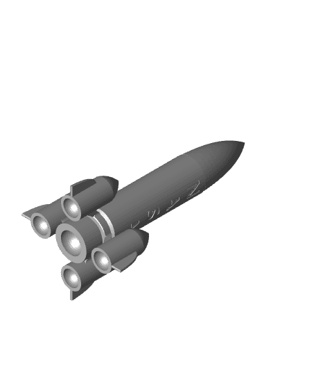 Print-In-Place Fidget Rocket - Free 3d model