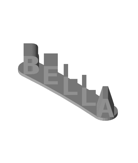 My Customized dual words illusion AKA "I Love You" sign 3d model