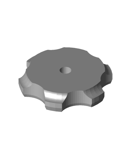 Hold_Down_Clamp_-_Knob_M6_with_logo_-_chamfered.stl 3d model