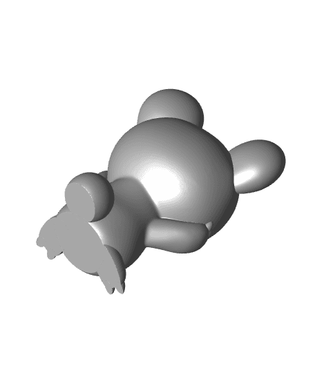 Teddiursa (Easy Print No Supports) 3d model