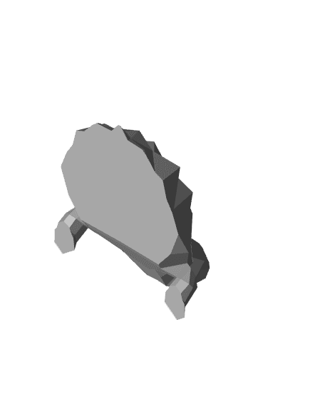 Low Poly Turtle Fridge Magnet 3d model